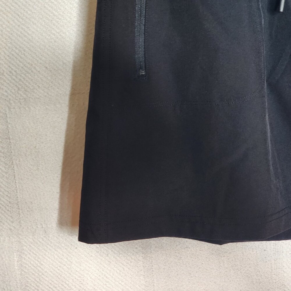 Tek Gear Mineral Black Mid Rise Wicking Drawstring Pocketed Poly Span Skort Sz S - Picture 5 of 16